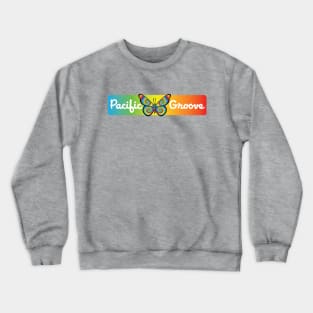 Pacific Grove California Tie Dye Groove Rainbow Crewneck Sweatshirt